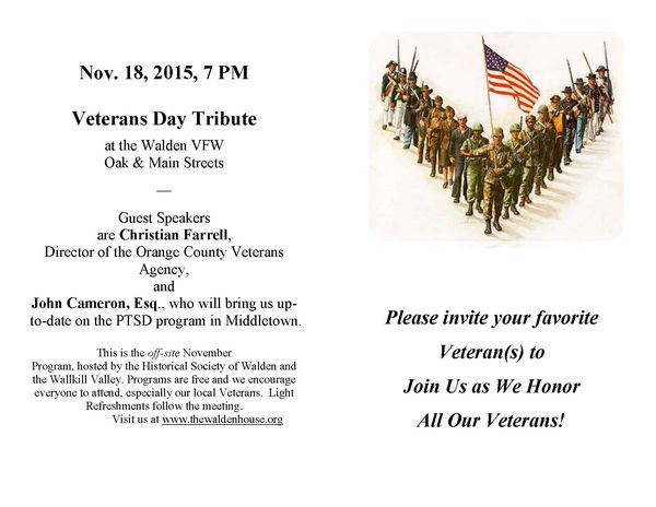 Veterans Day Program 2015